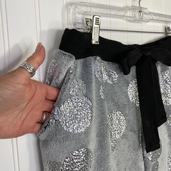 Women's Black and White Pajama Pants - Picture 4 of 14